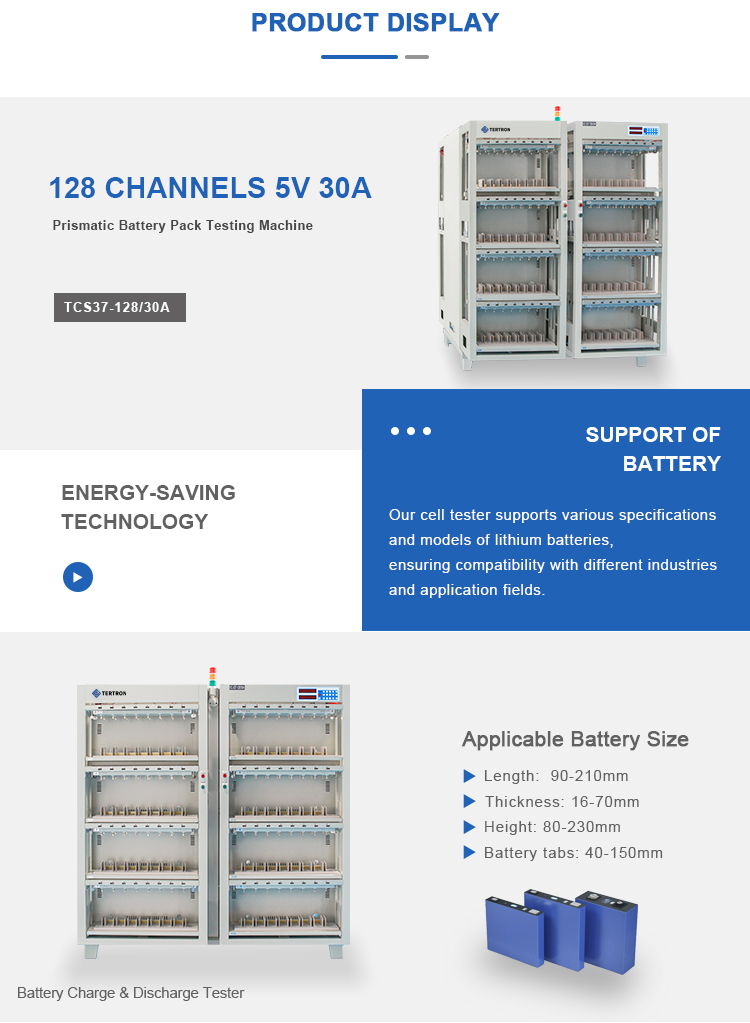 Produktpräsentation der prismatischen Batterieprüfmaschine