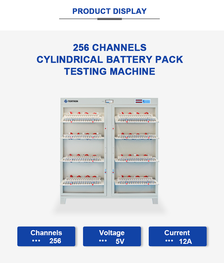 Produktpräsentation der zylindrischen Batterieprüfmaschine – 256 Kanäle 10A 12A